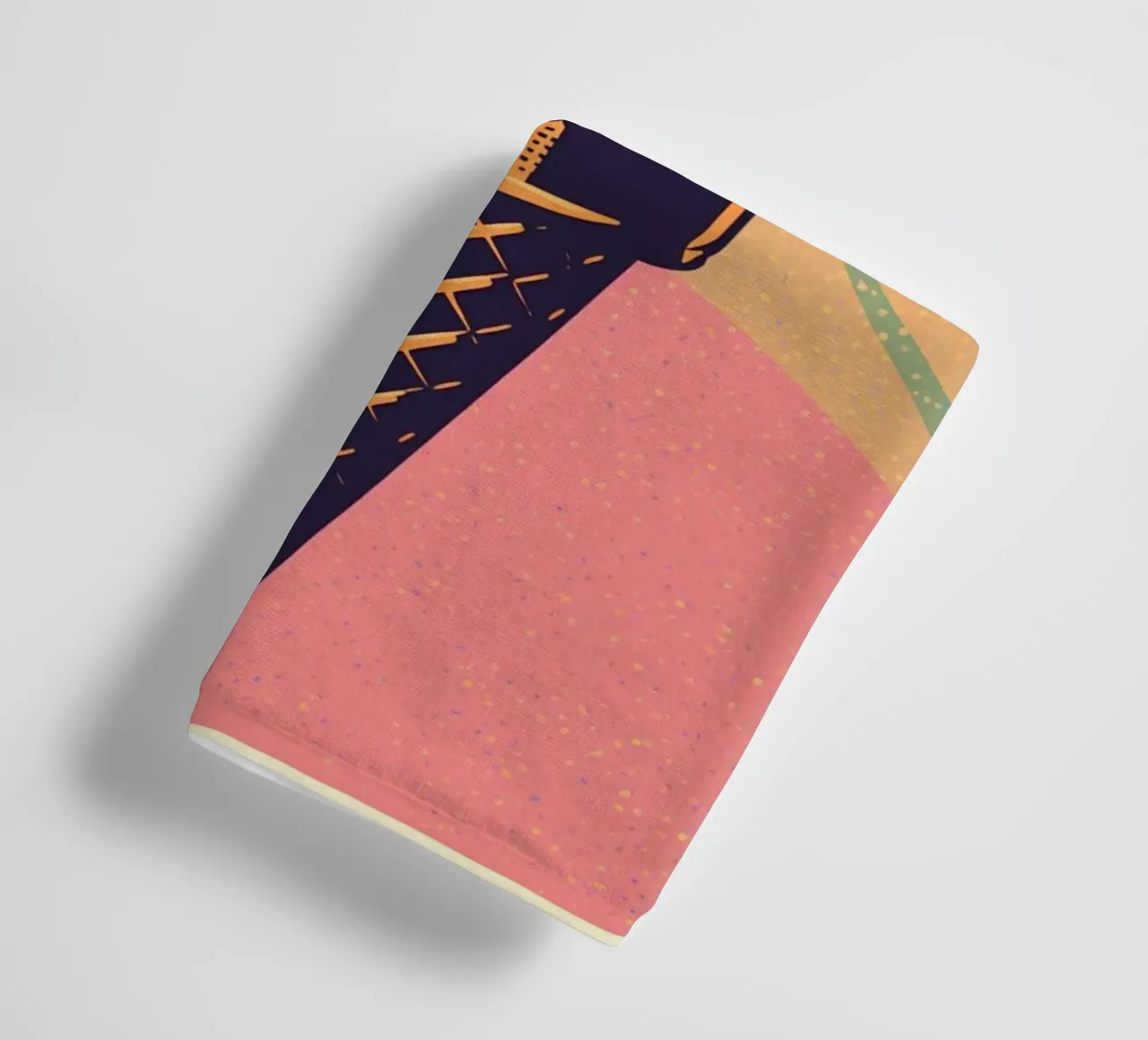 Cône de crème glacée soft serve avec des éclats de pâte à tartiner serviette de bain de DesignDoodle