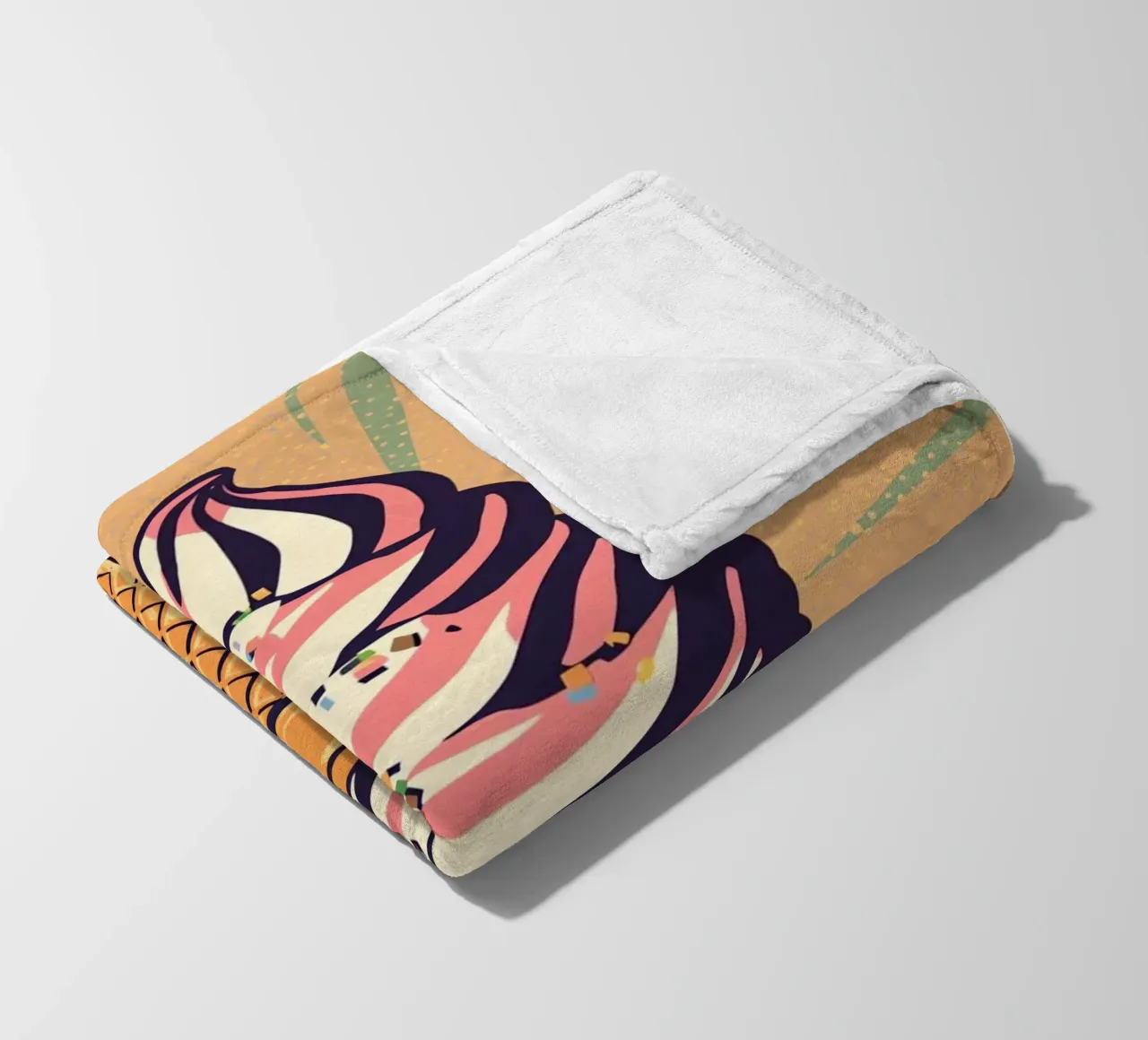 Cono gelato soft serve con zuccherini coperta in pile da DesignDoodle