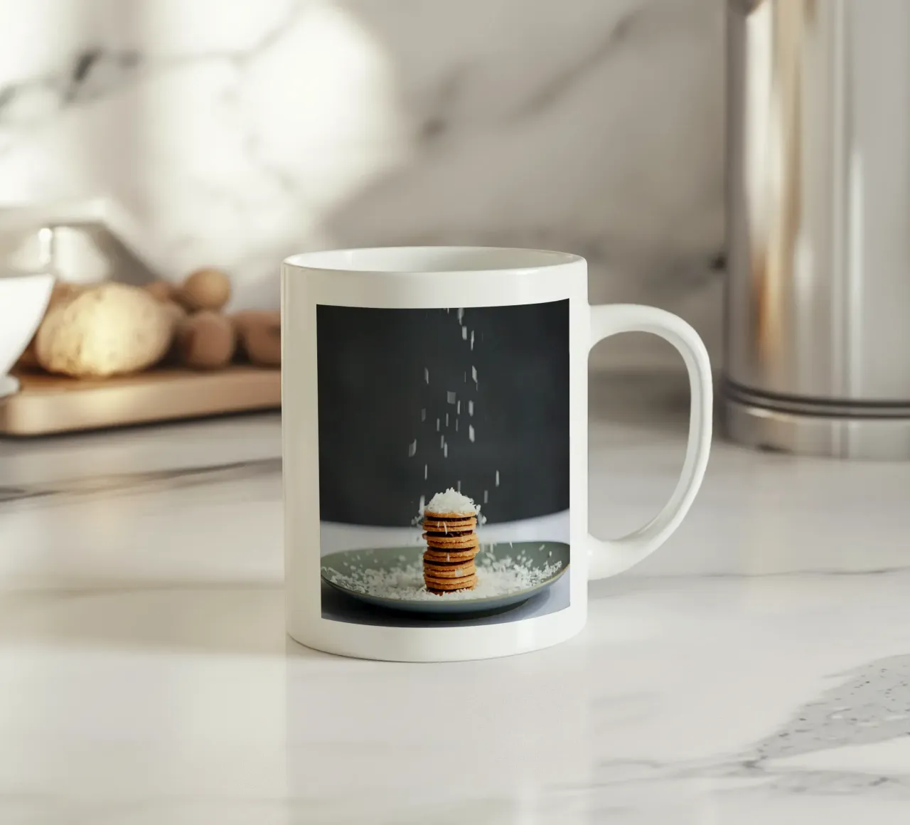 cake with salt flow tazza in ceramica da juli