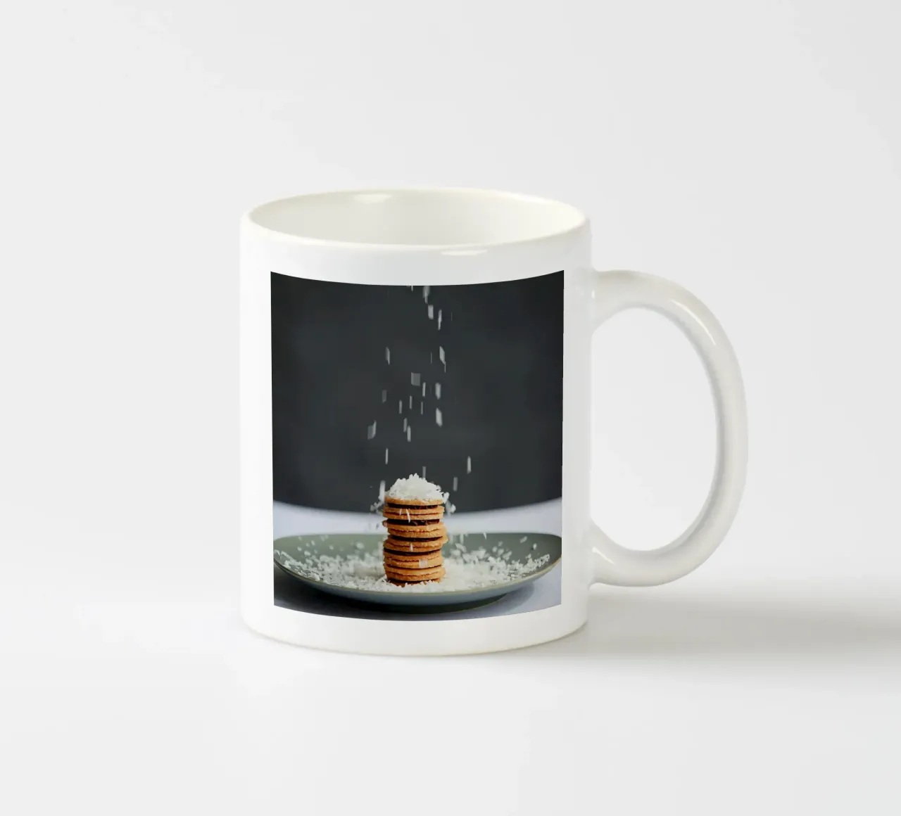 cake with salt flow tazza in ceramica da juli