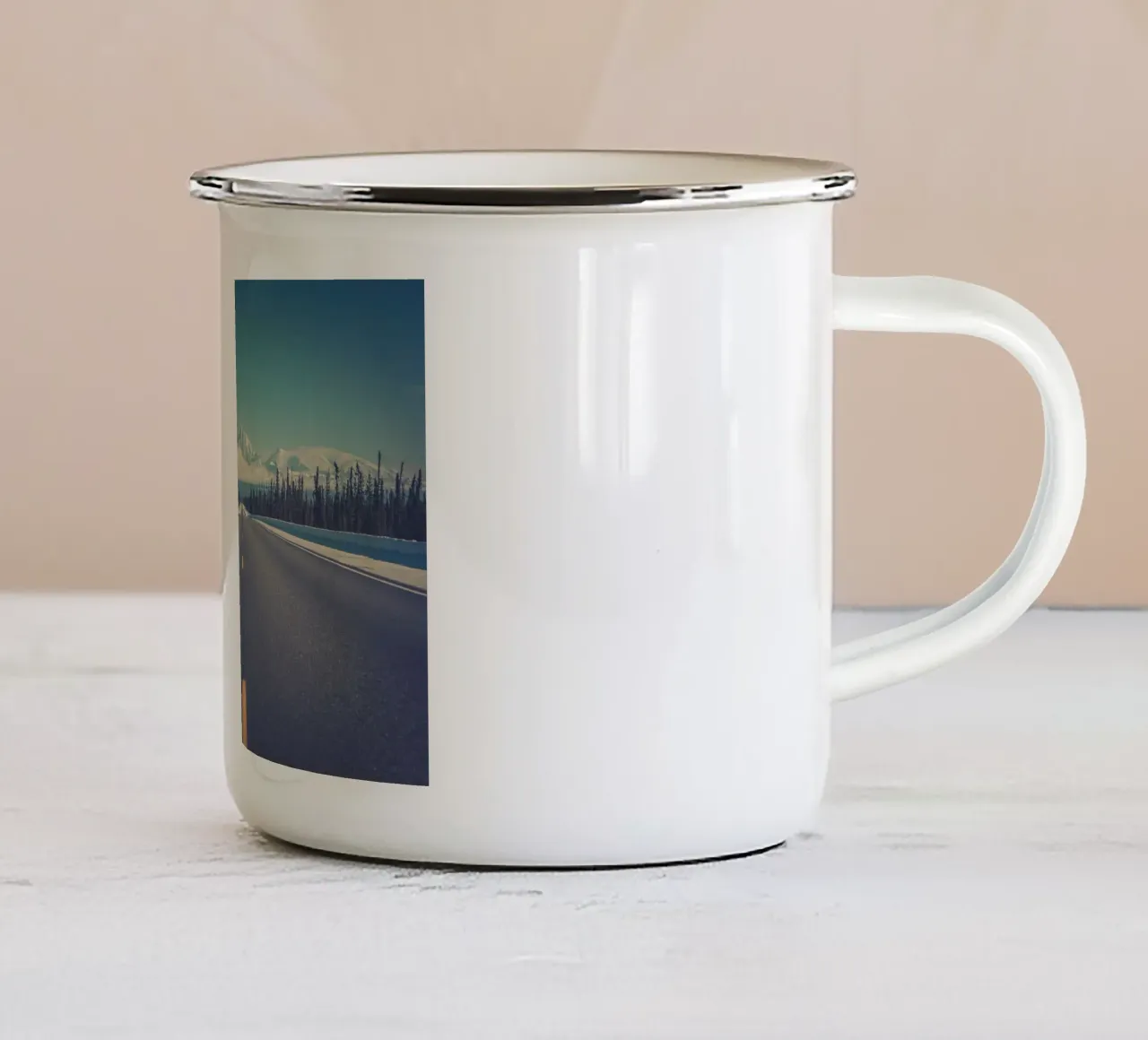 straight way to mountain tazza in smalto da juli