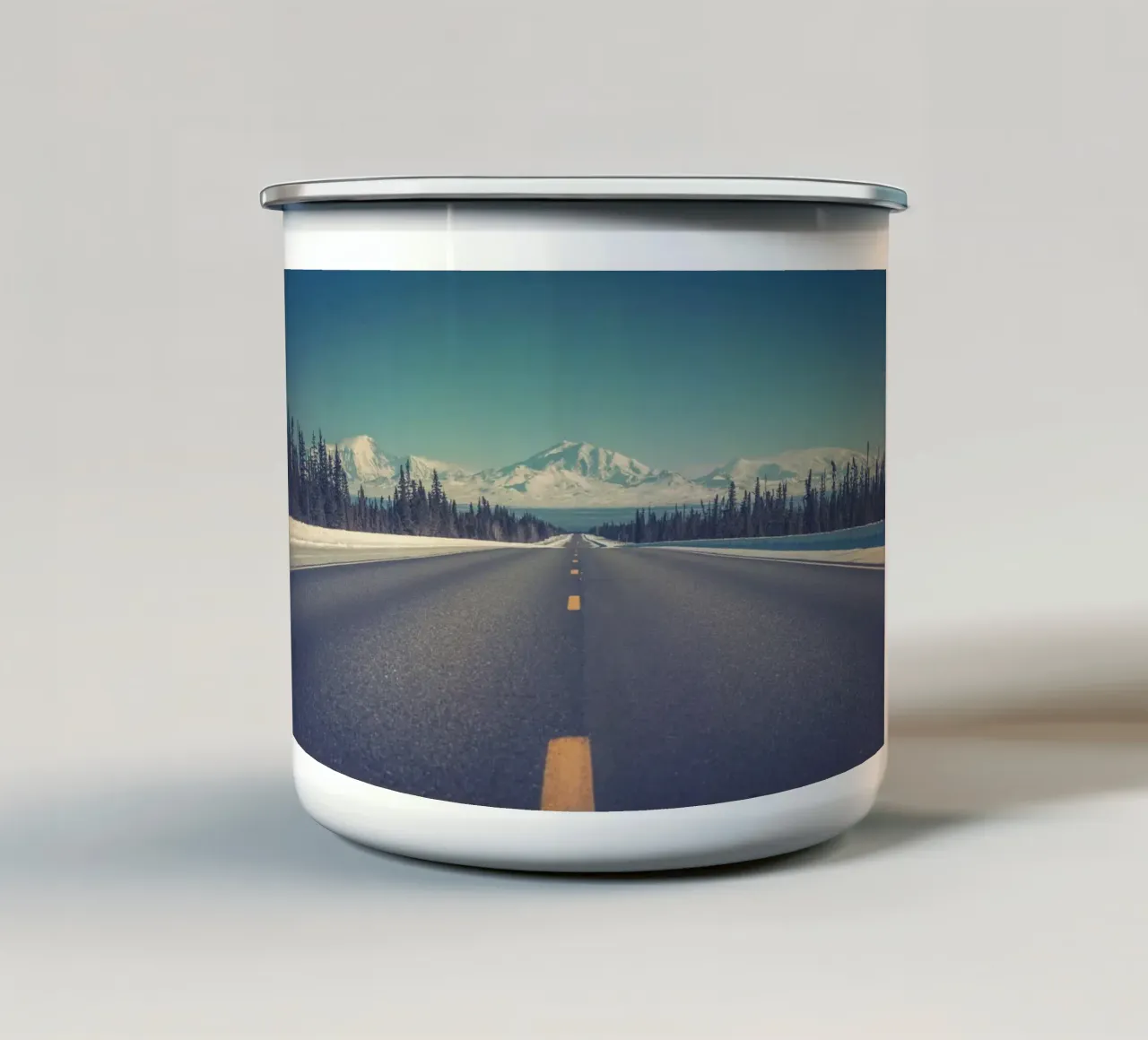 straight way to mountain tazza in smalto da juli