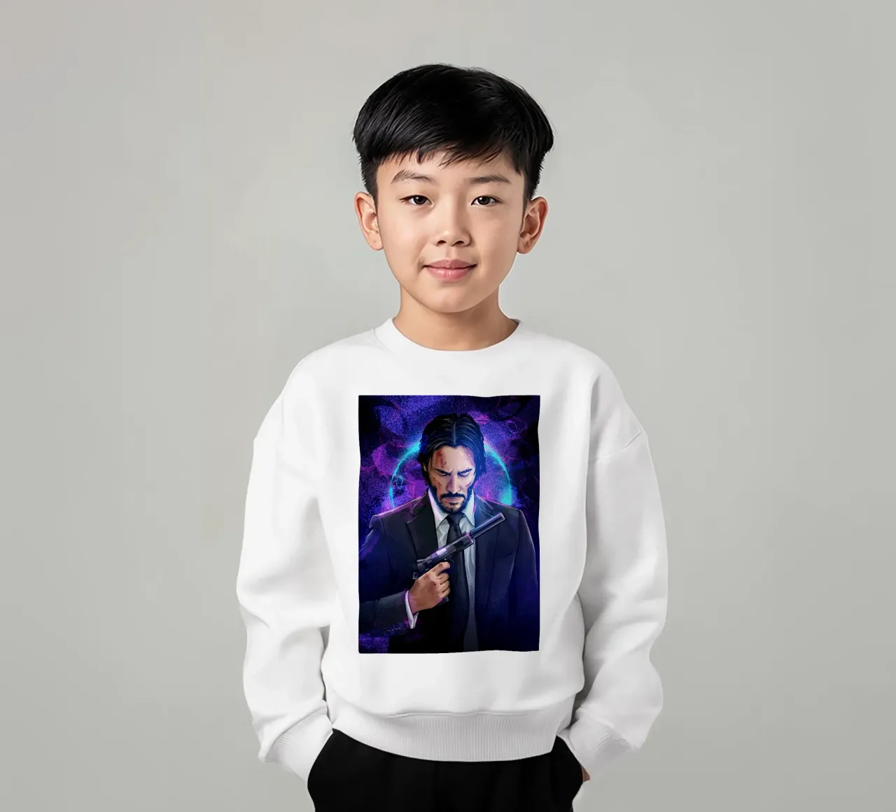 John Wick kids sweatshirt by nabakumov