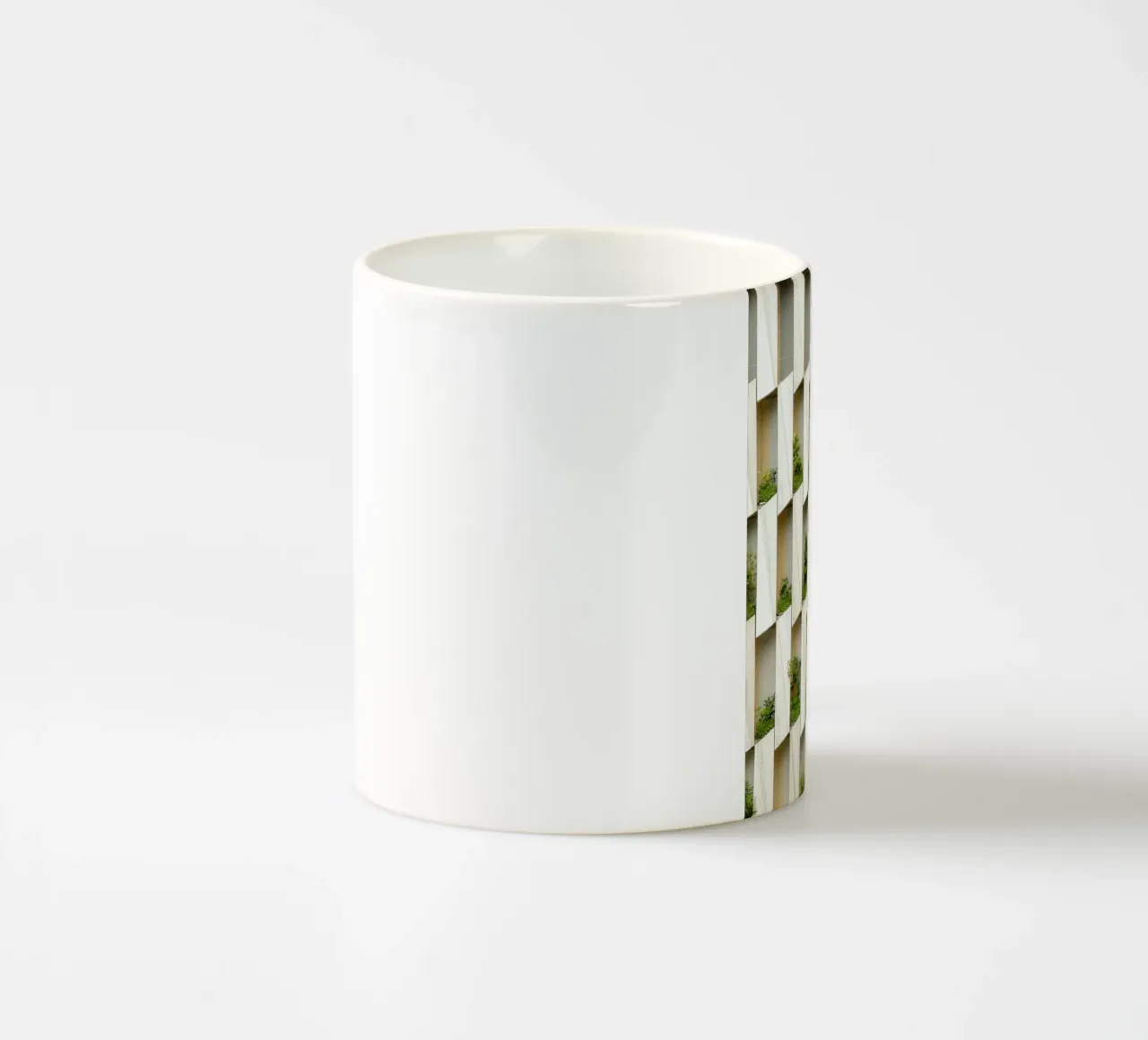 striped building tazza in ceramica da juli