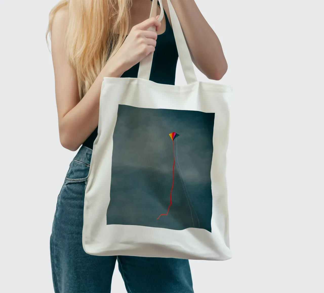 kite flying color borsa in juta da juli