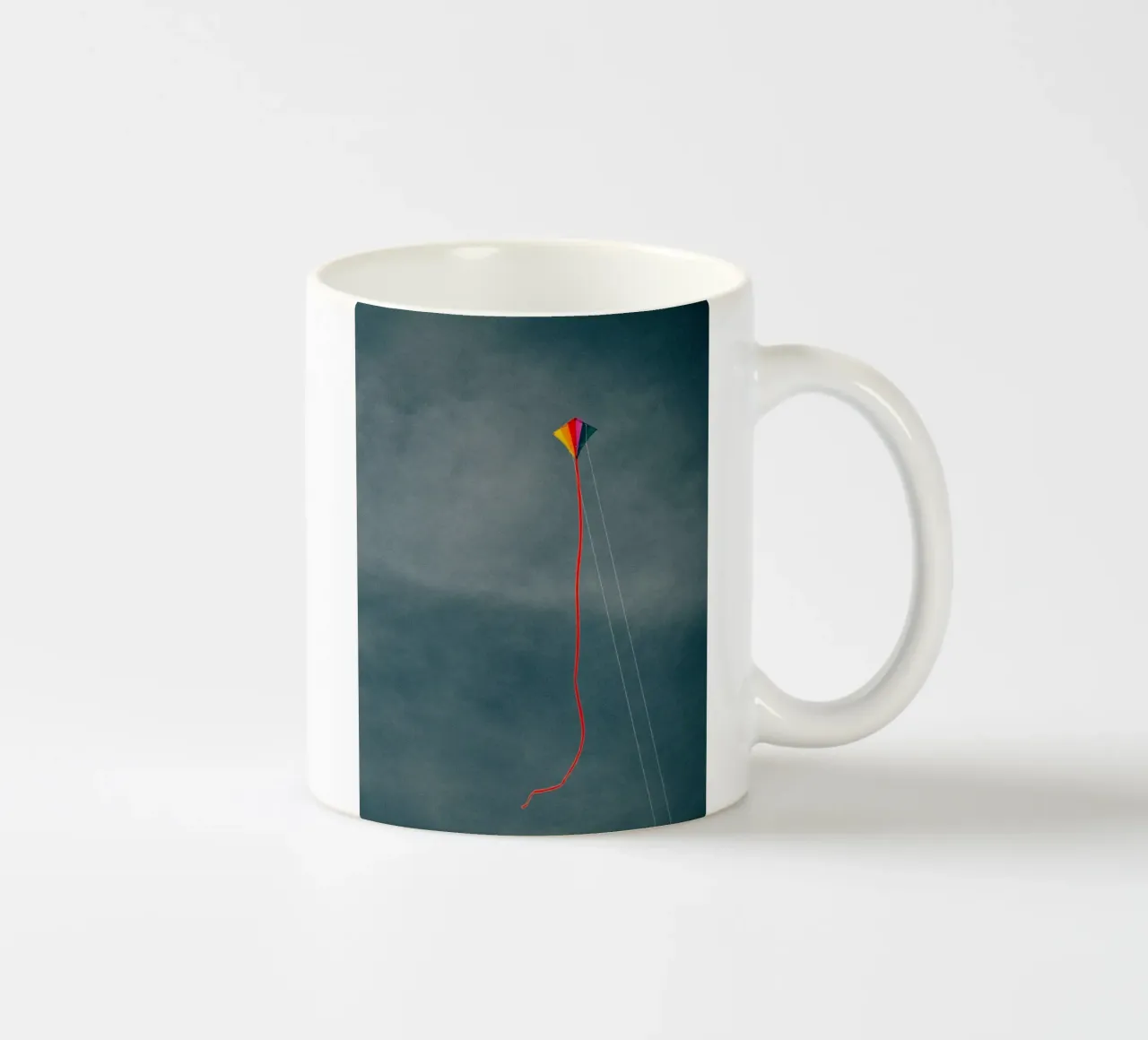 kite flying color tazza in ceramica da juli