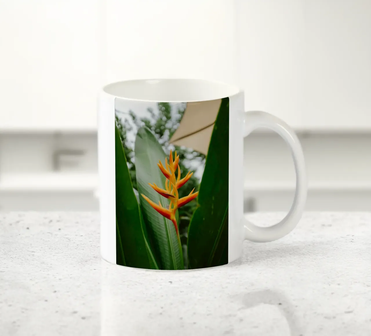 flower in leaf tazza in ceramica da juli