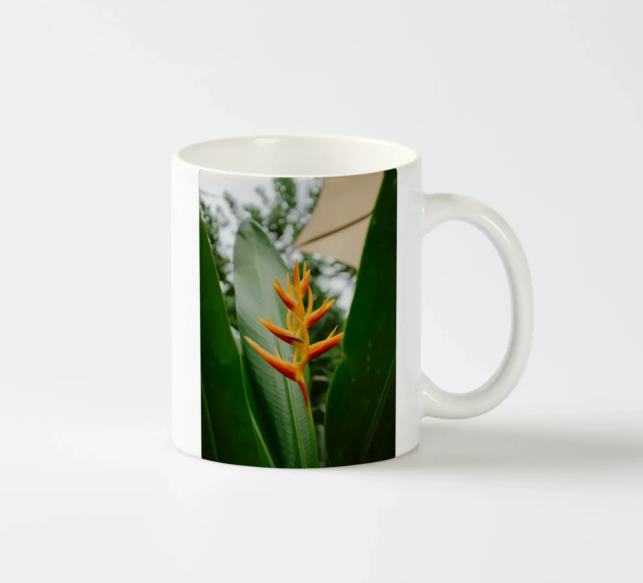 flower in leaf tazza in ceramica da juli