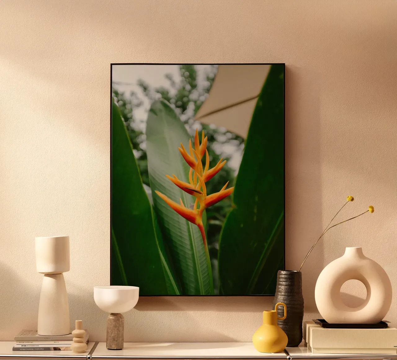 flower in leaf alluminio dibond da juli