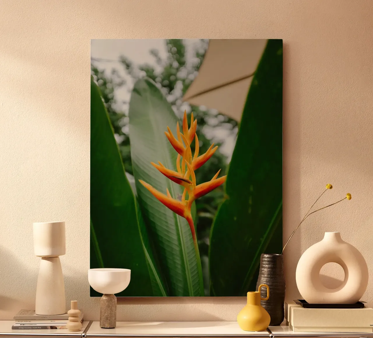flower in leaf alluminio dibond da juli