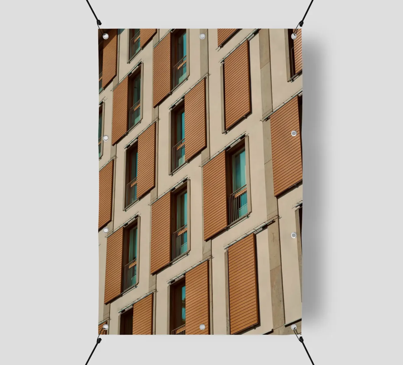 striped window building telo in pvc da juli