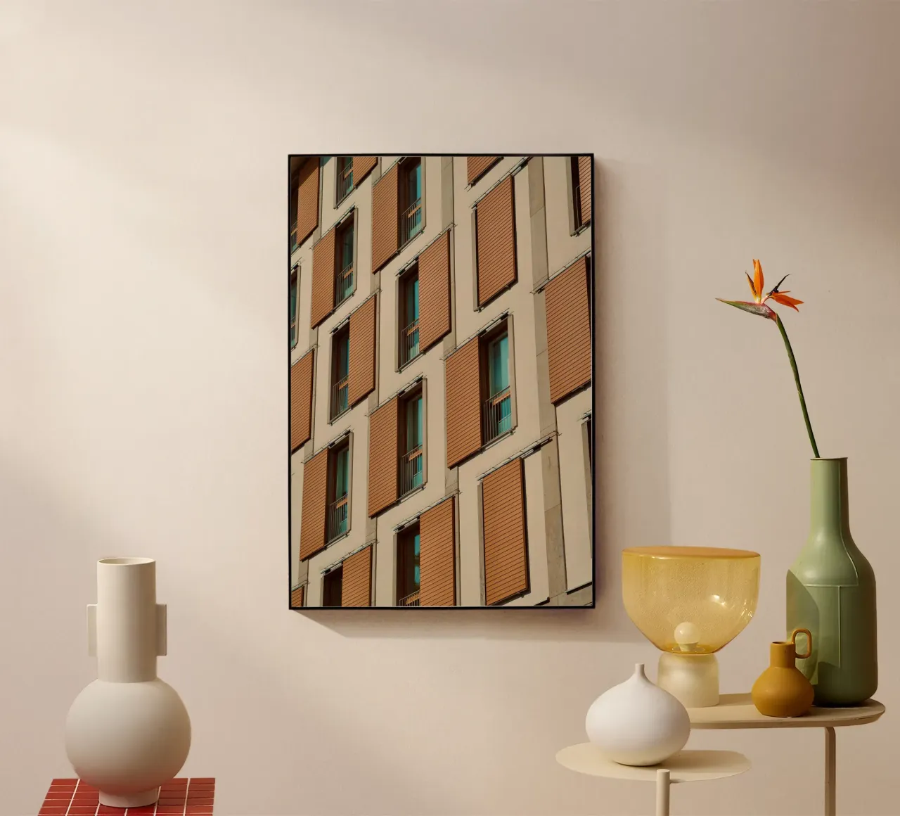 striped window building plexiglass da juli