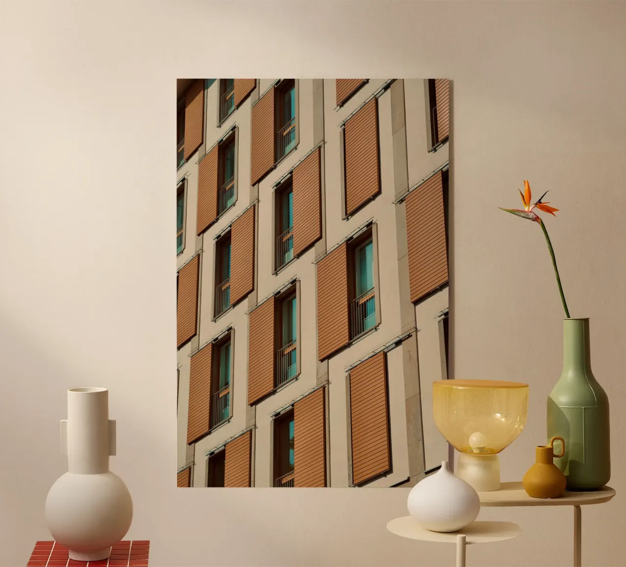 striped window building plexiglass da juli