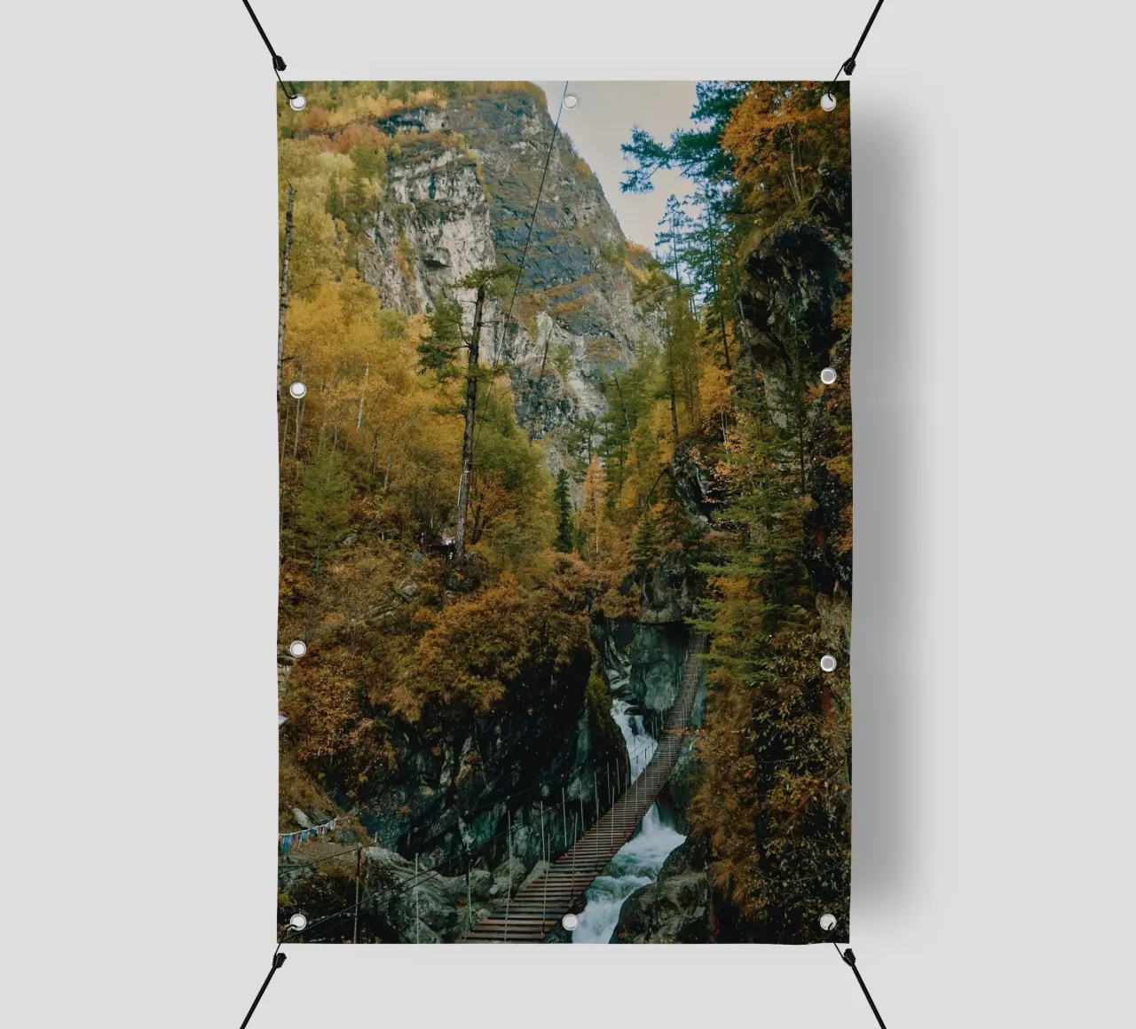 bridge flow in forest telo in pvc da juli