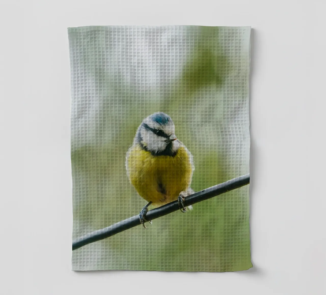 bird on the branch tea towel by juli