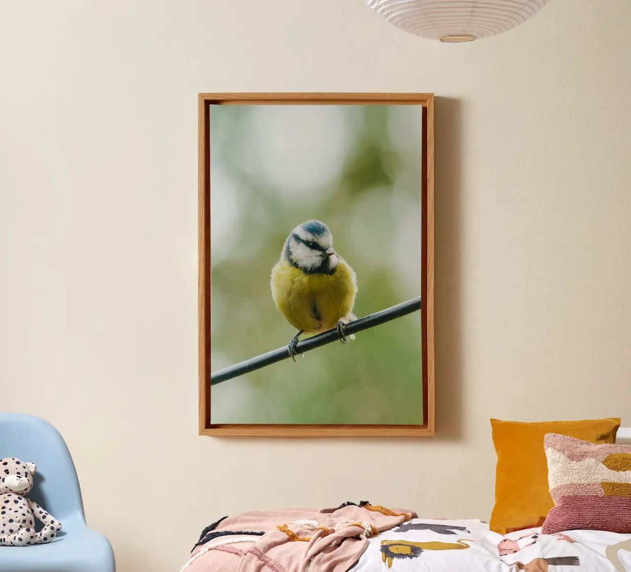 bird on the branch canvas by juli