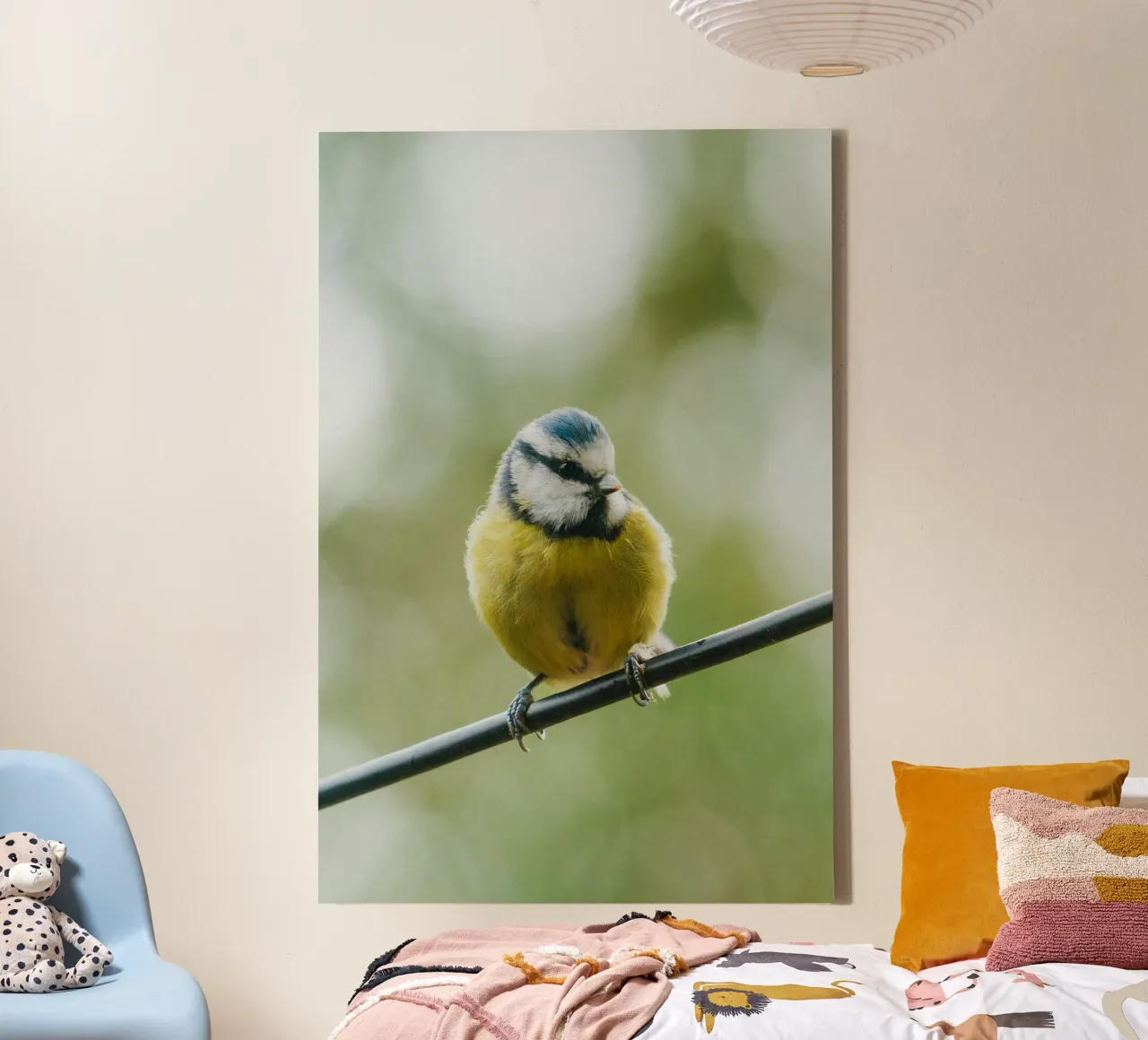 bird on the branch canvas by juli