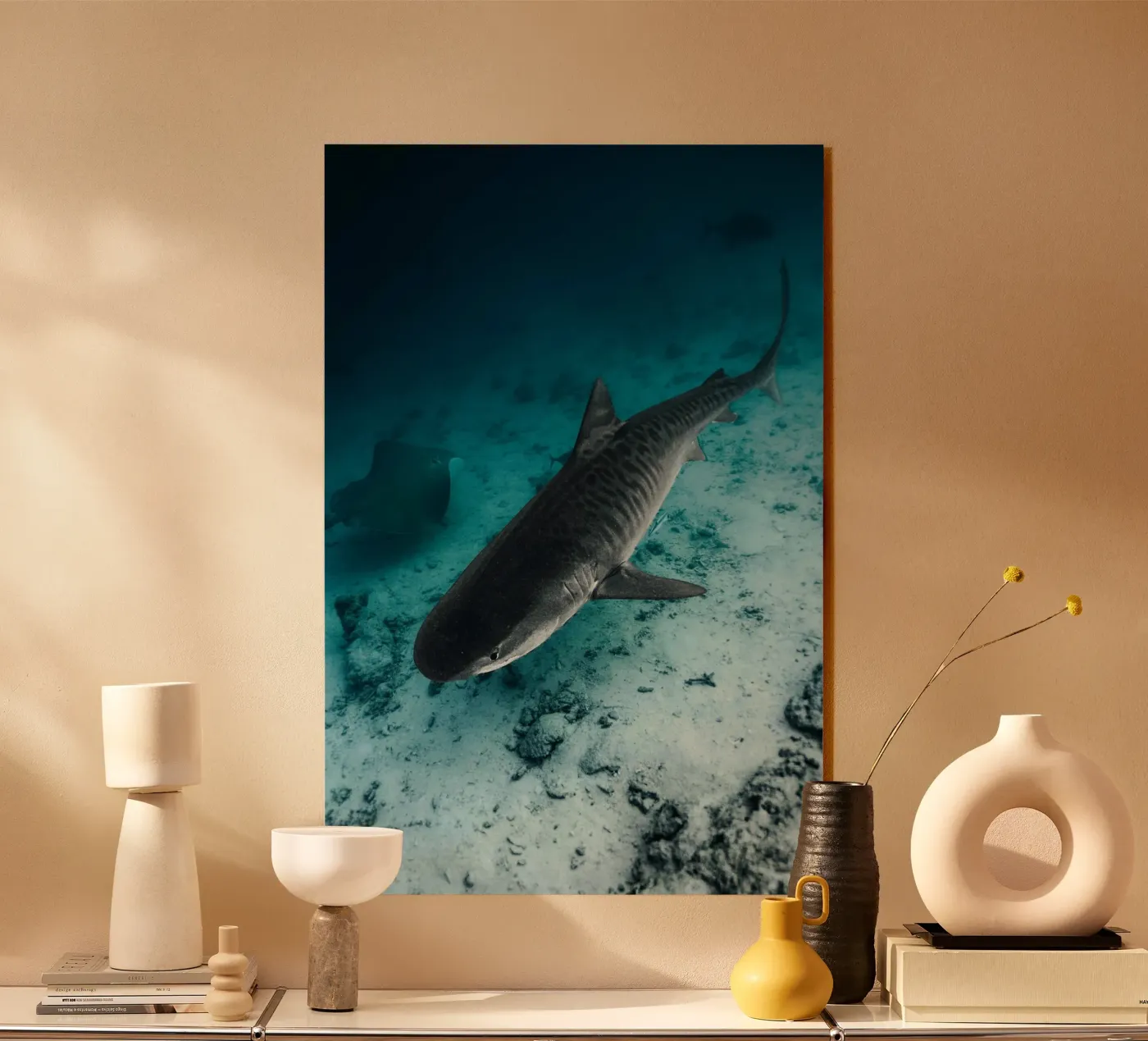 shark inside the ocean plexiglass da juli