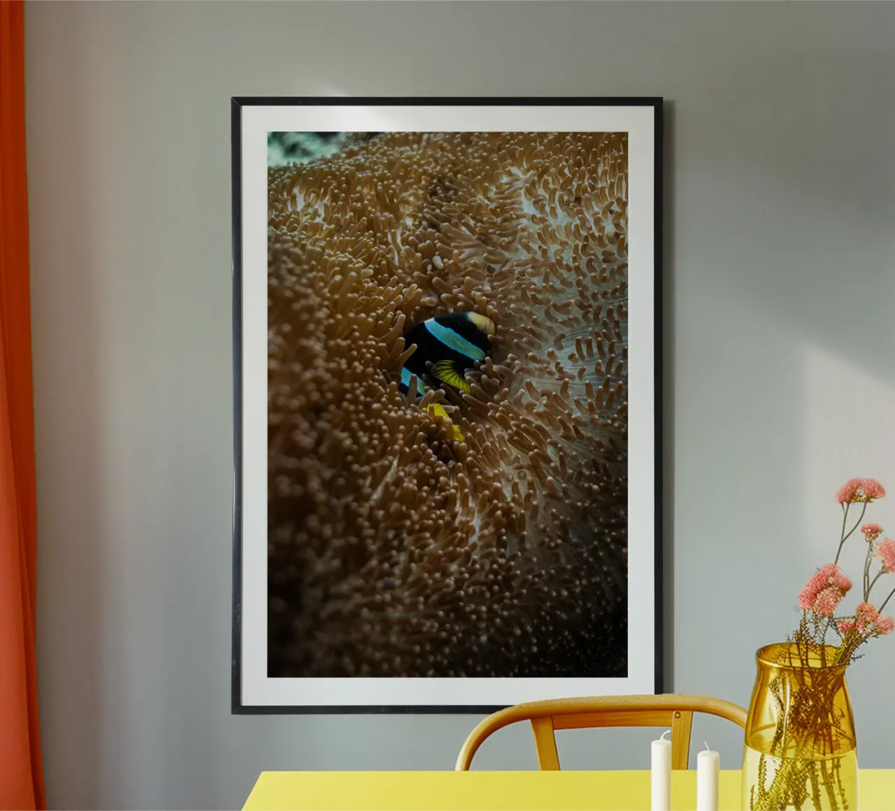 fish lying in the sea poster da juli