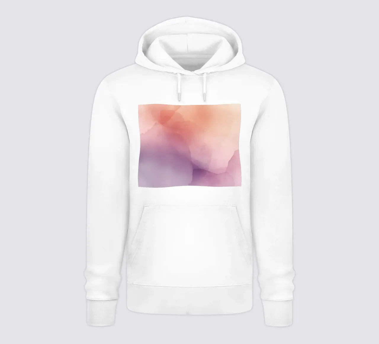 Acquerello astratto Pesca Lavanda felpa con cappuccio da DesignDoodle