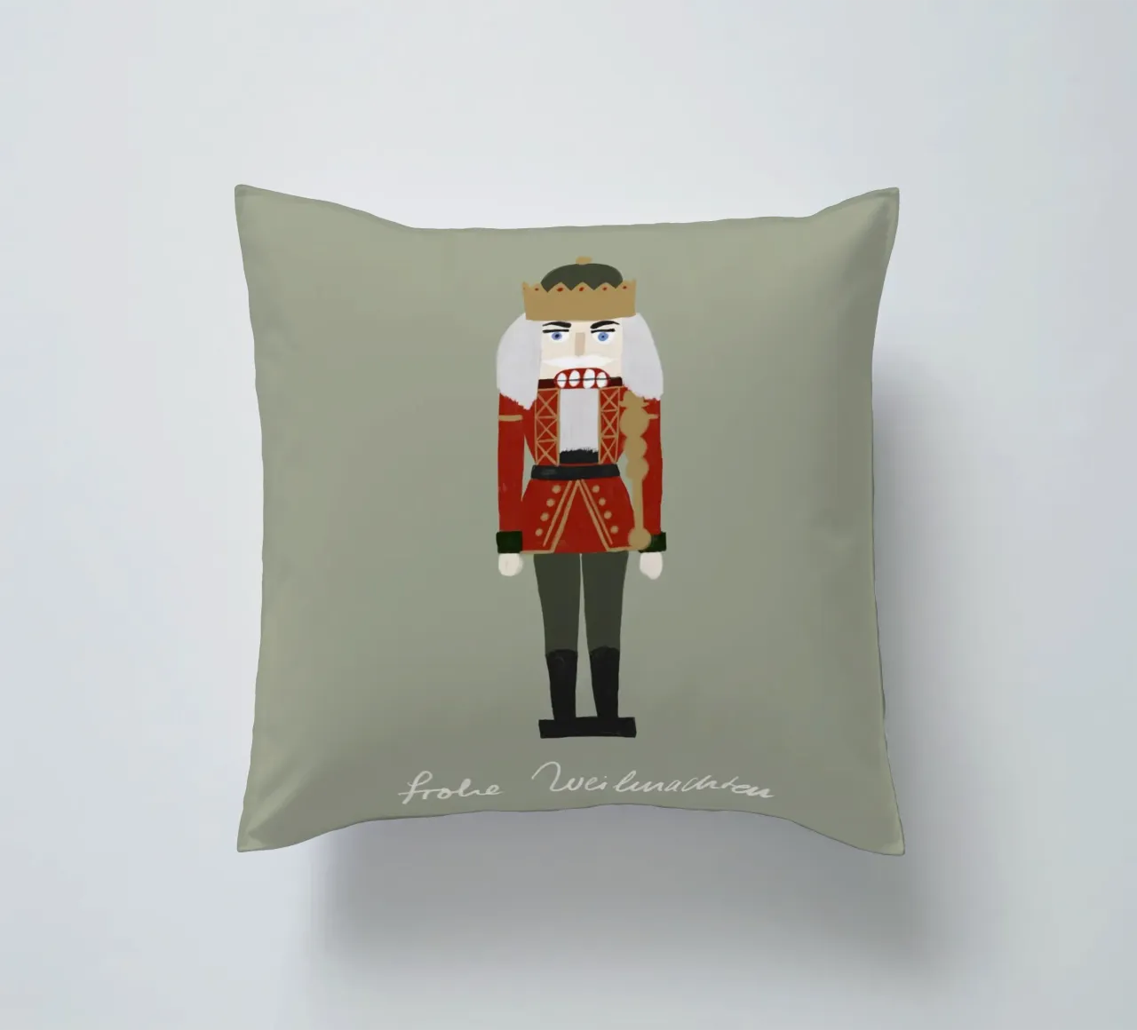 Nussknacker Weihnachten cuscino da Sophie Augustin Illustration