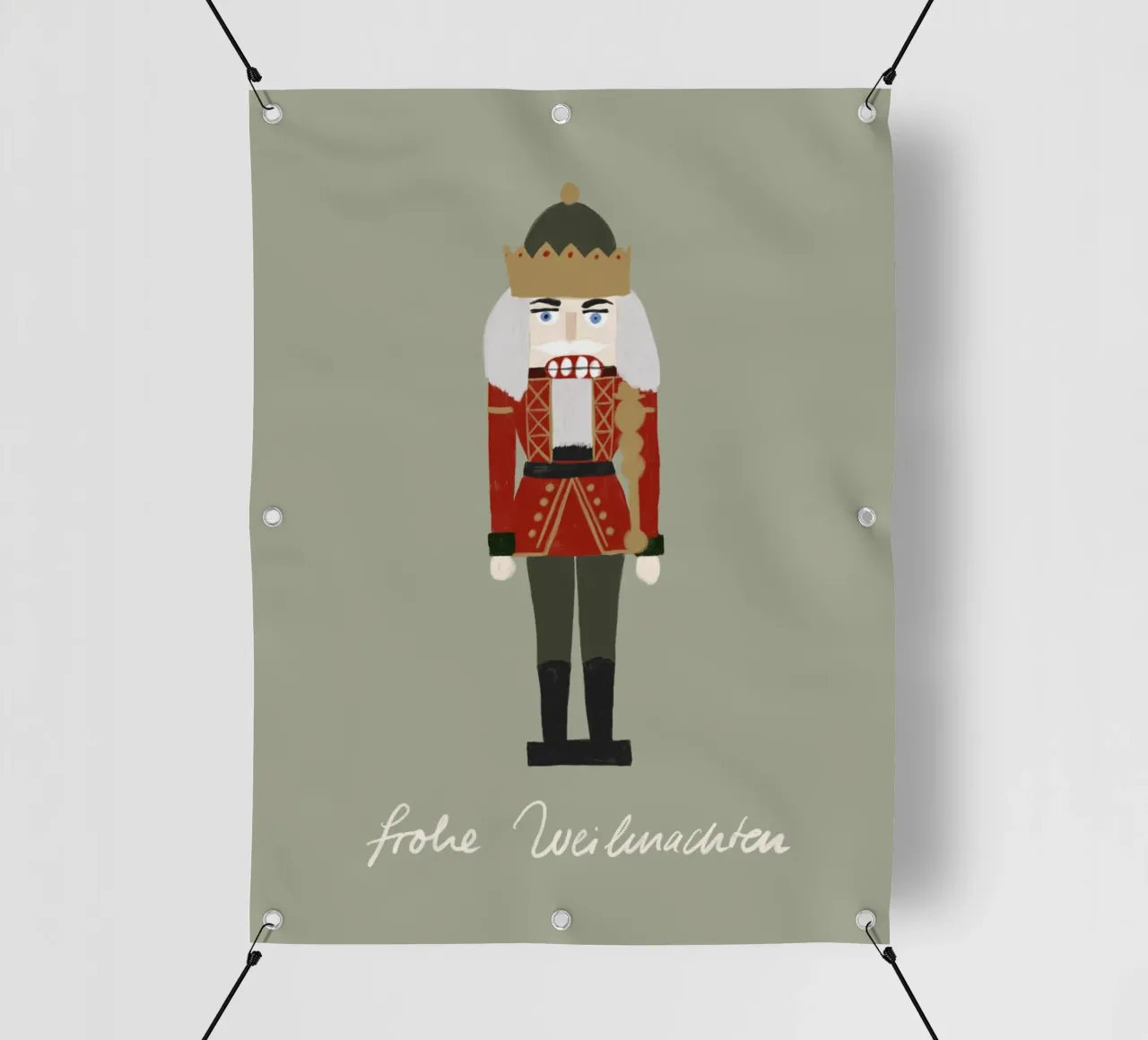 Nussknacker Weihnachten telo in pvc da Sophie Augustin Illustration
