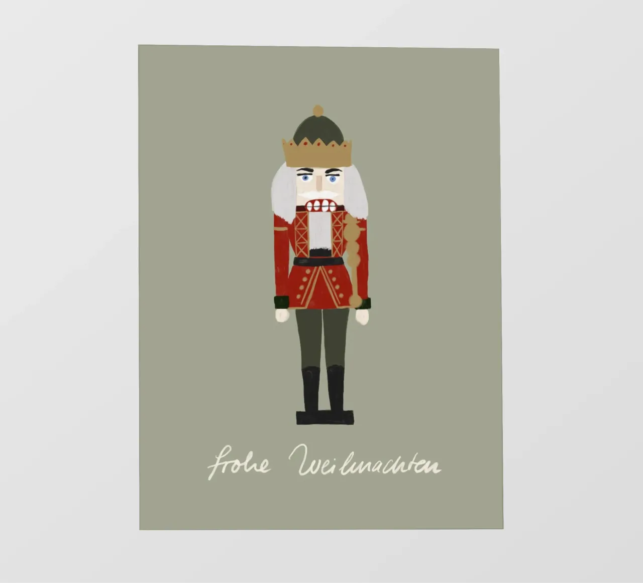 Nussknacker Weihnachten telo in pvc da Sophie Augustin Illustration