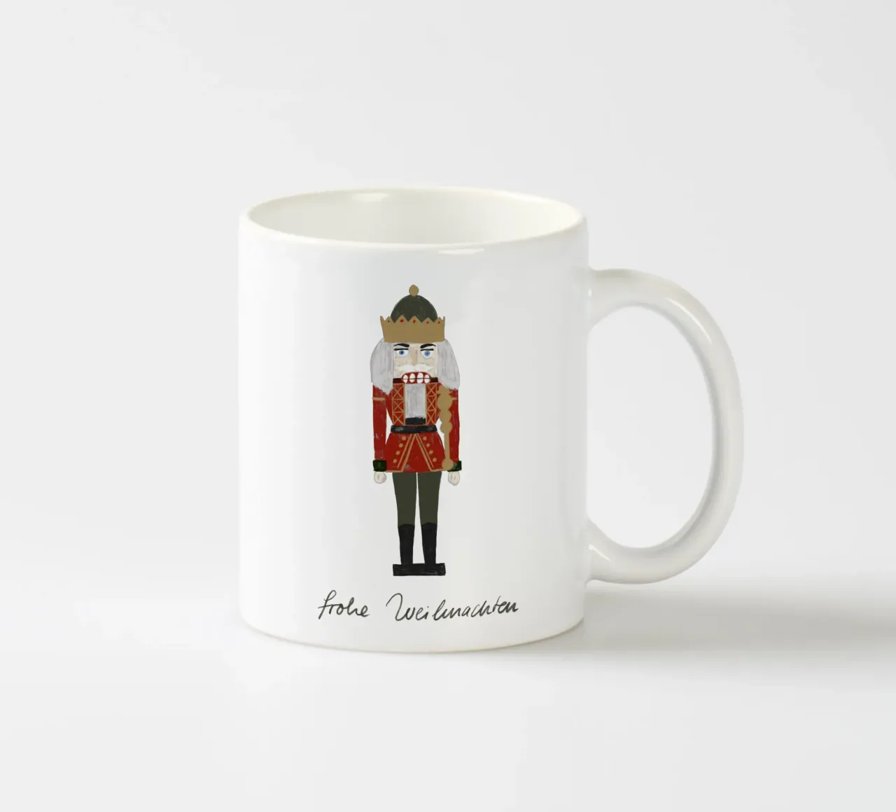 Nussknacker Weihnachten tazza in ceramica da Sophie Augustin Illustration