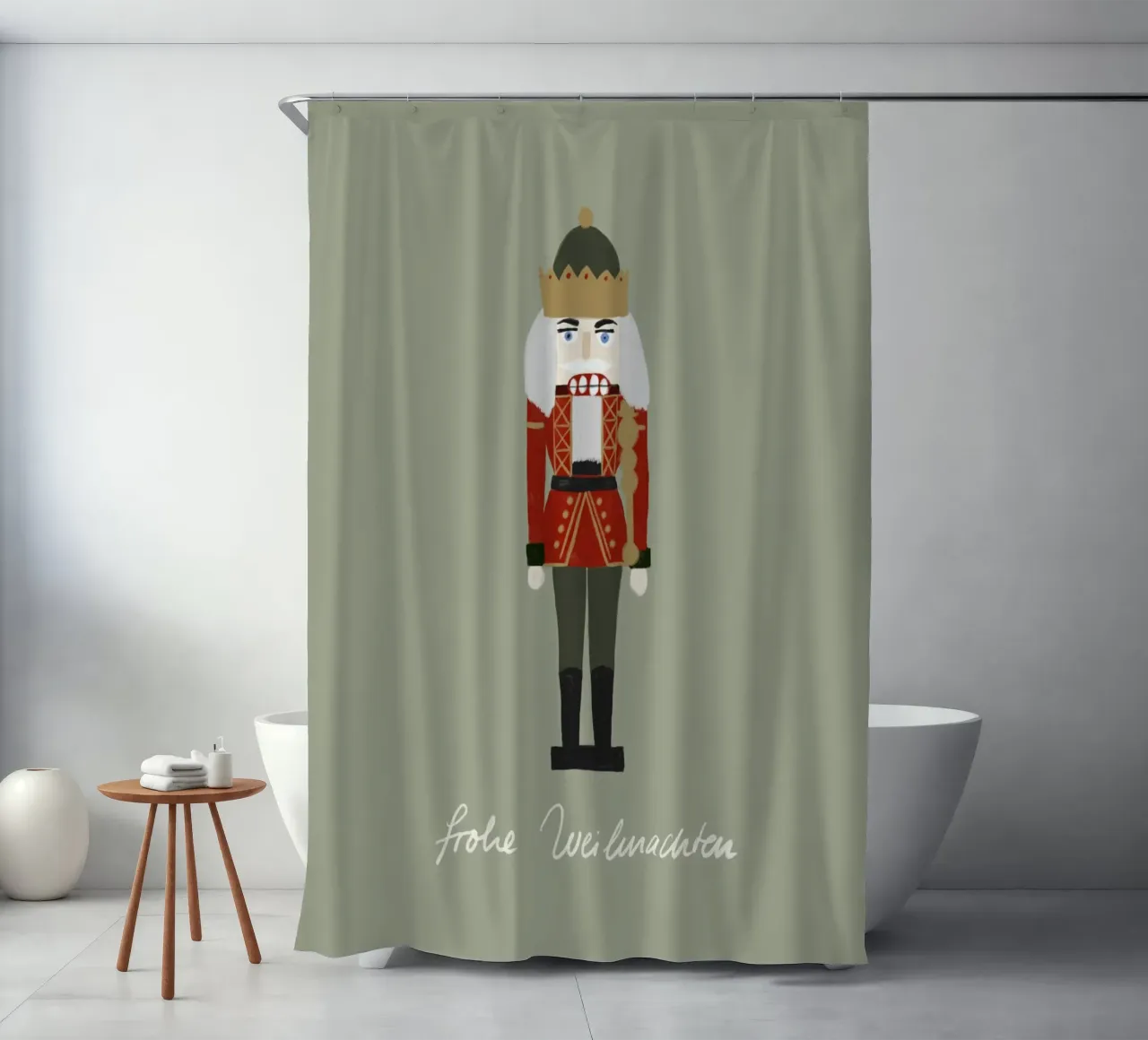 Nussknacker Weihnachten tenda da doccia da Sophie Augustin Illustration