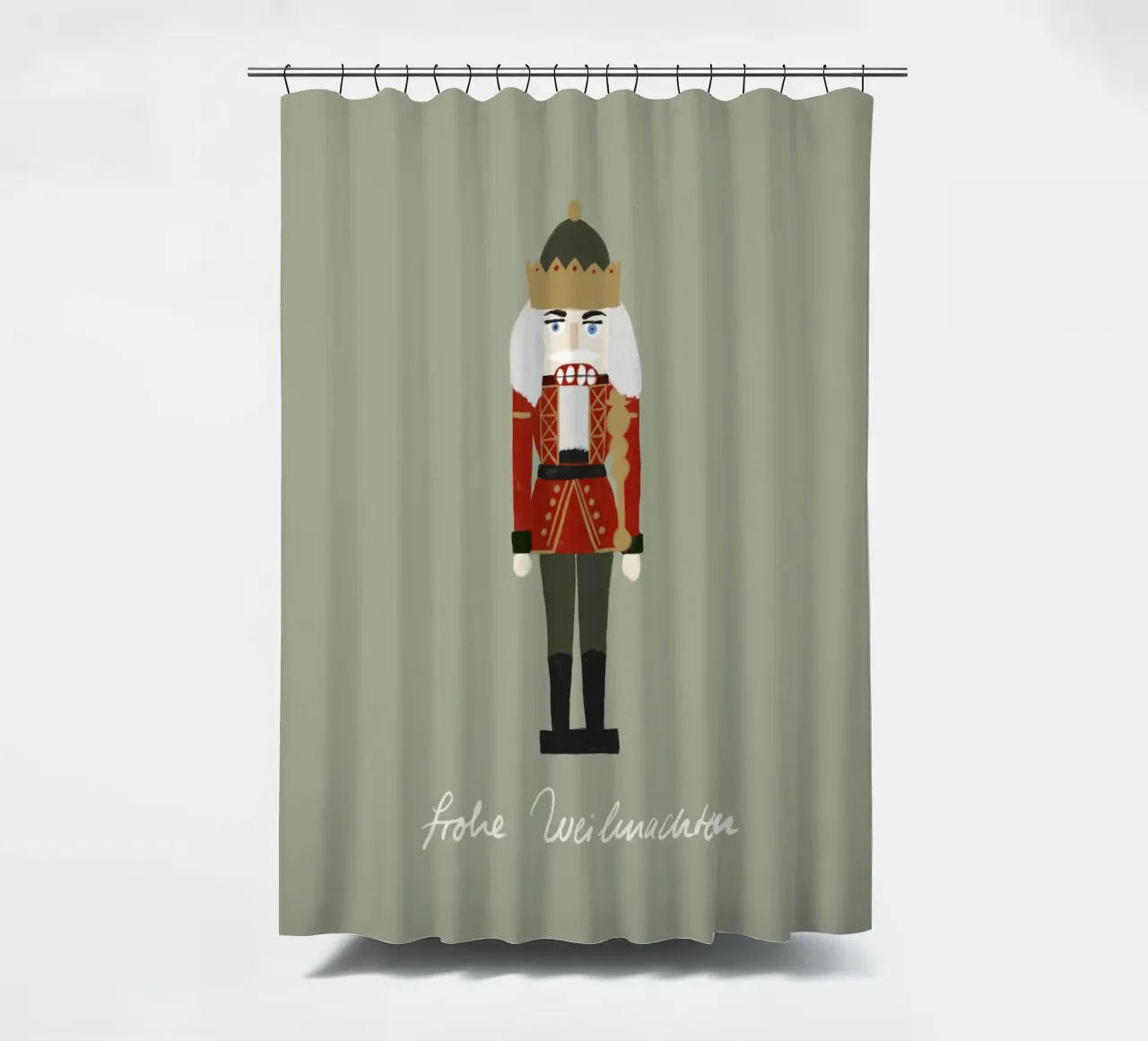 Nussknacker Weihnachten tenda da doccia da Sophie Augustin Illustration