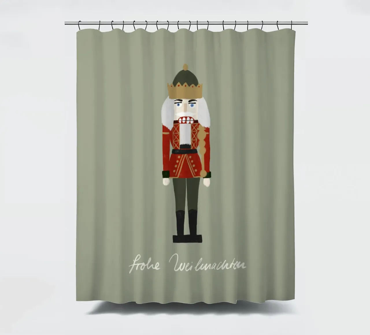 Nussknacker Weihnachten tenda da doccia da Sophie Augustin Illustration