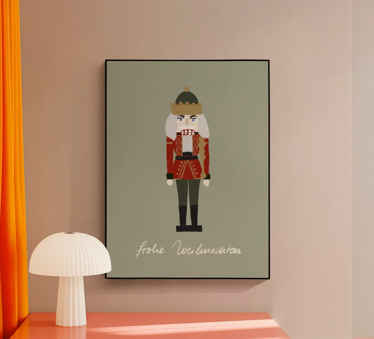 Nussknacker Weihnachten acrylic glass by Sophie Augustin Illustration