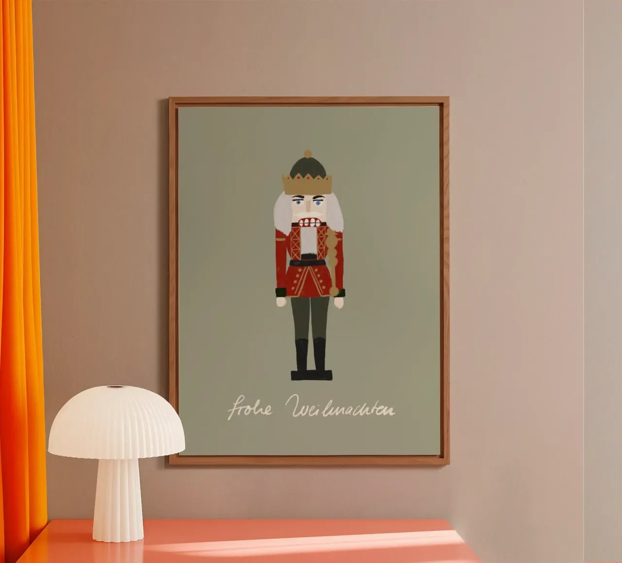 Nussknacker Weihnachten alu-dibond by Sophie Augustin Illustration