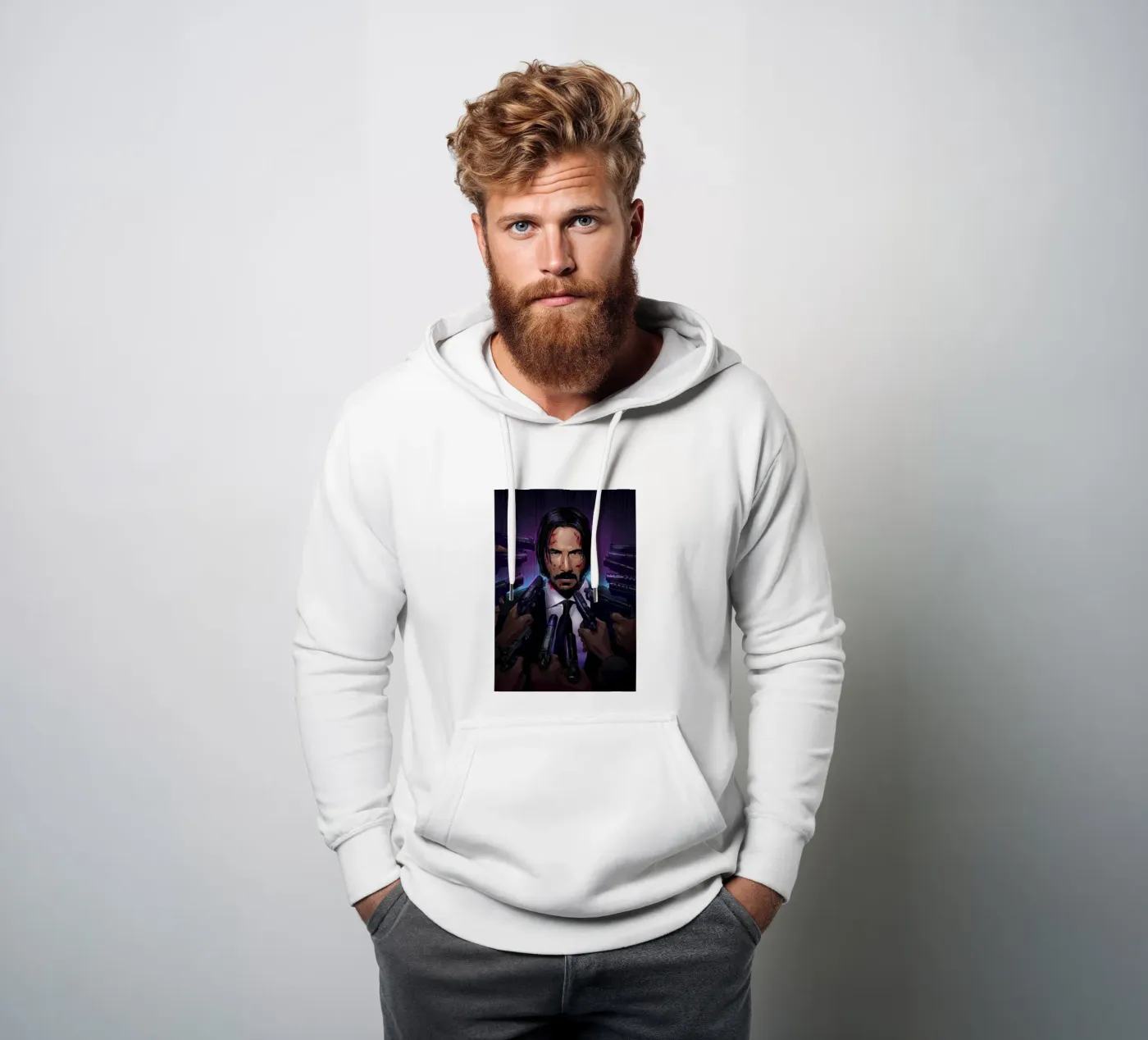 John Wick hoodie by Nabakumovart I