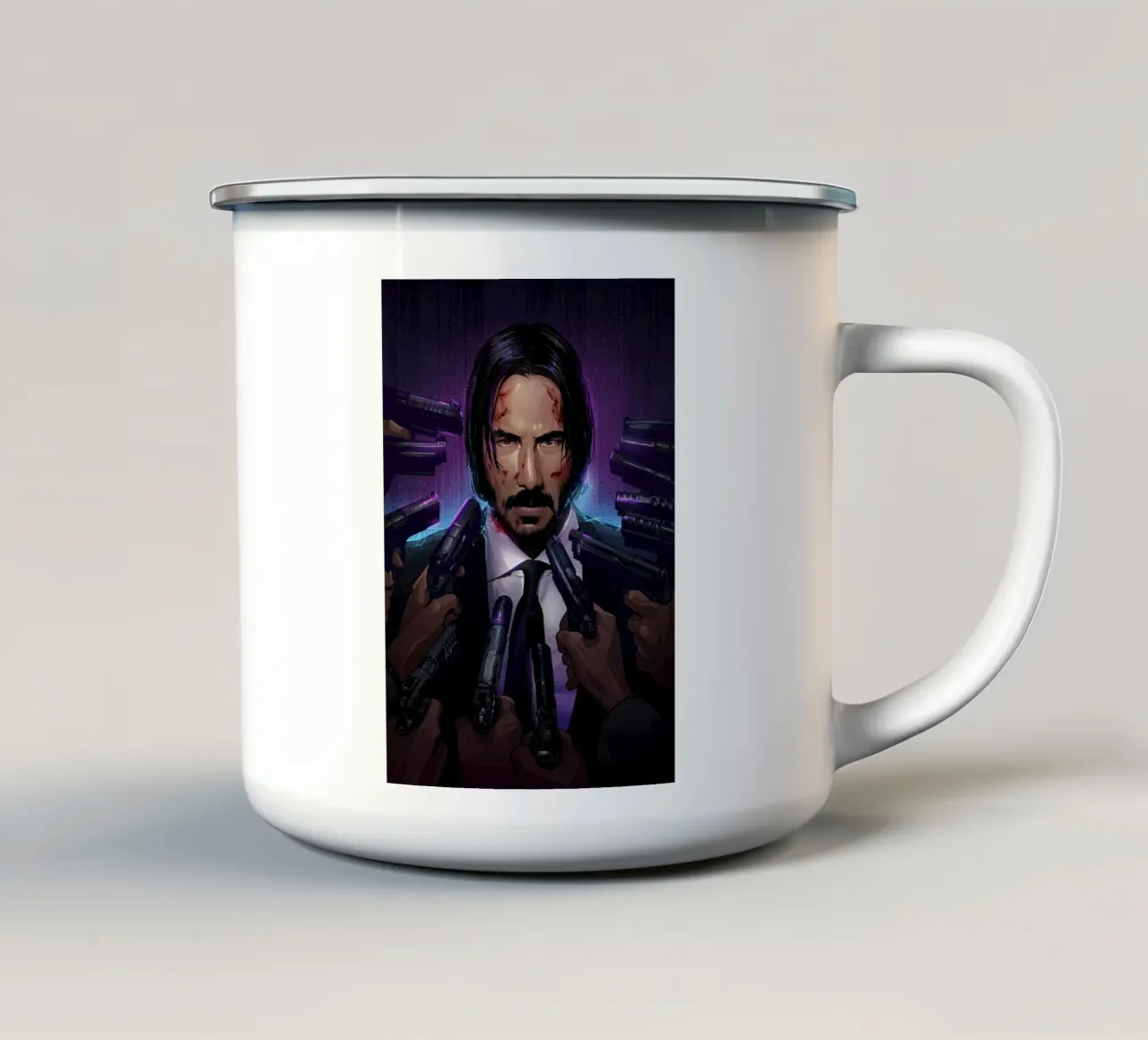 John Wick tazza in smalto da nabakumov