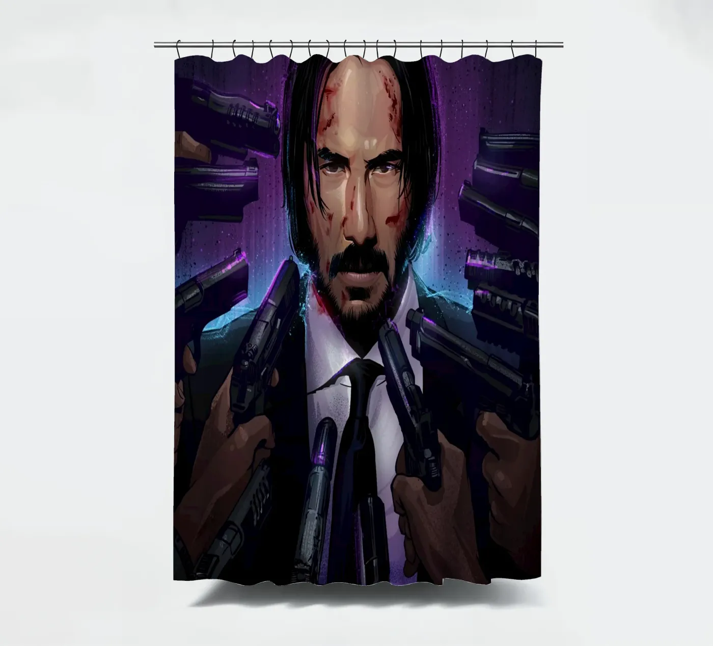 John Wick douchegordijn van nabakumov