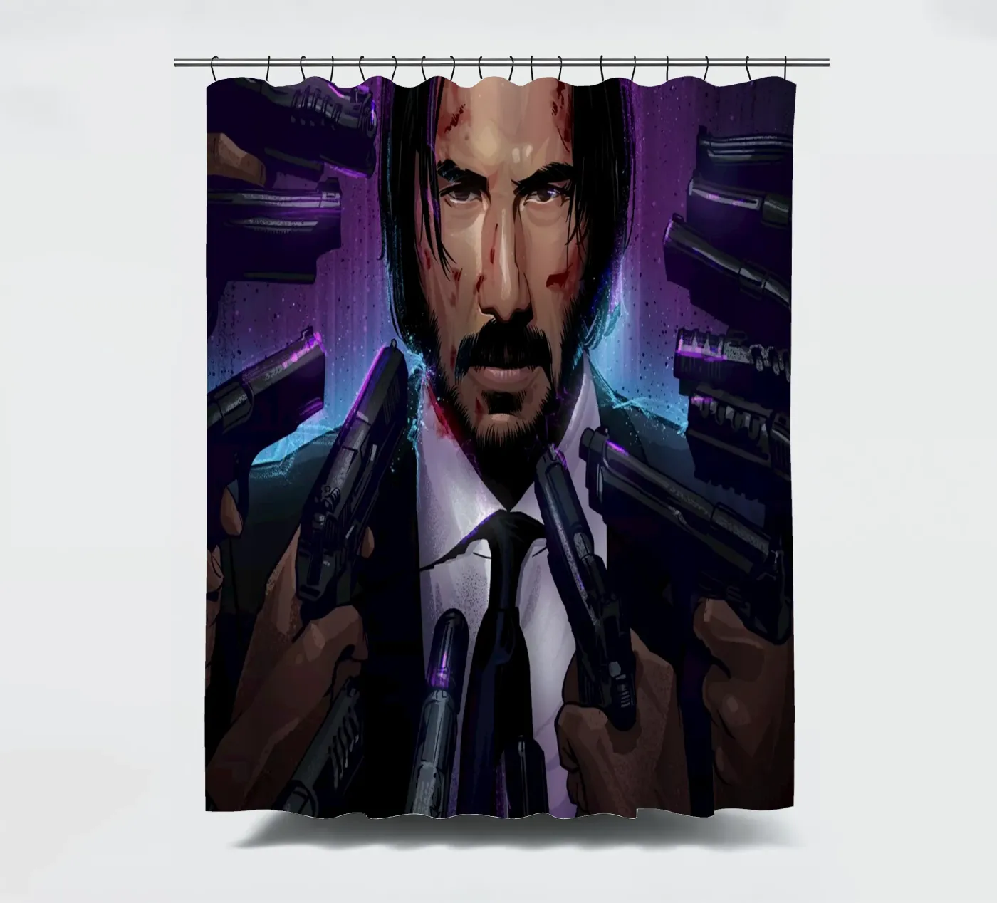 John Wick douchegordijn van nabakumov