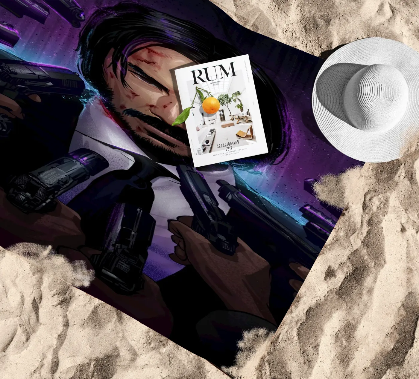 John Wick strandhanddoek van nabakumov