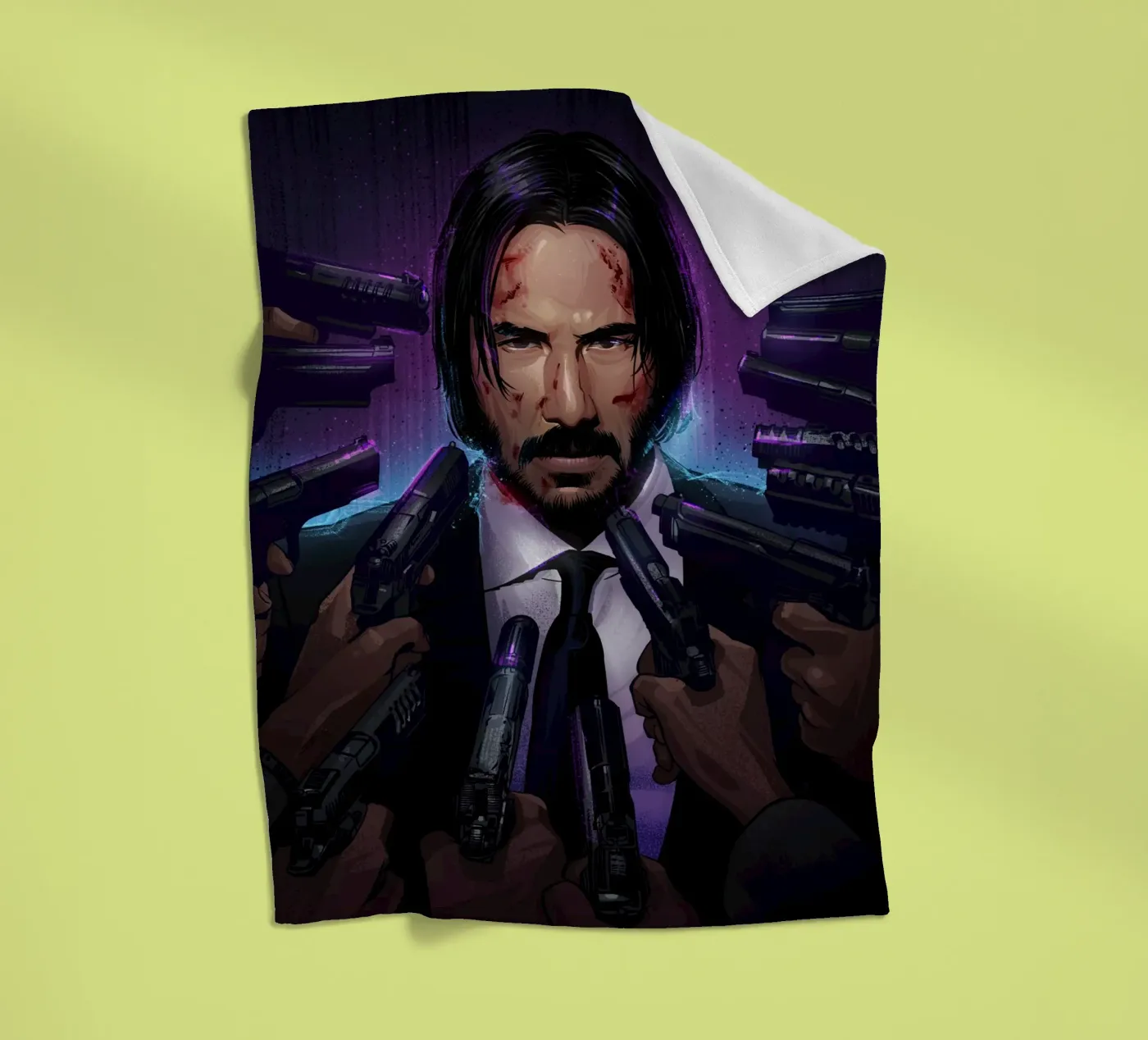John Wick fleece blanket by nabakumov
