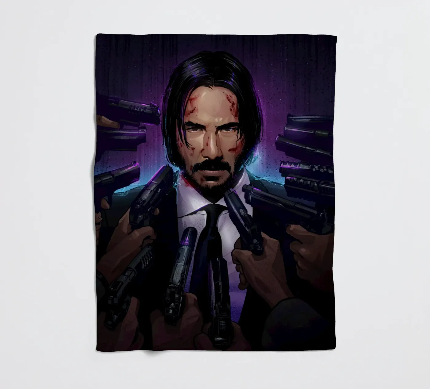 John Wick fleece blanket by nabakumov