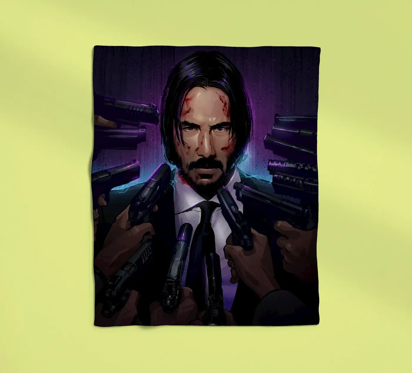 John Wick fleece blanket by nabakumov