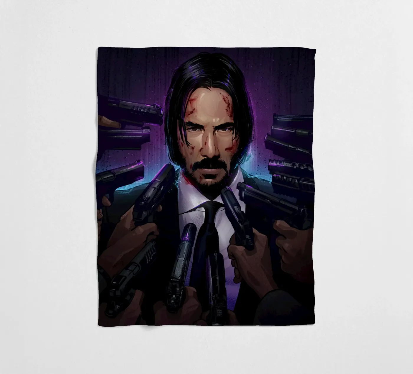 John Wick fleece blanket by nabakumov