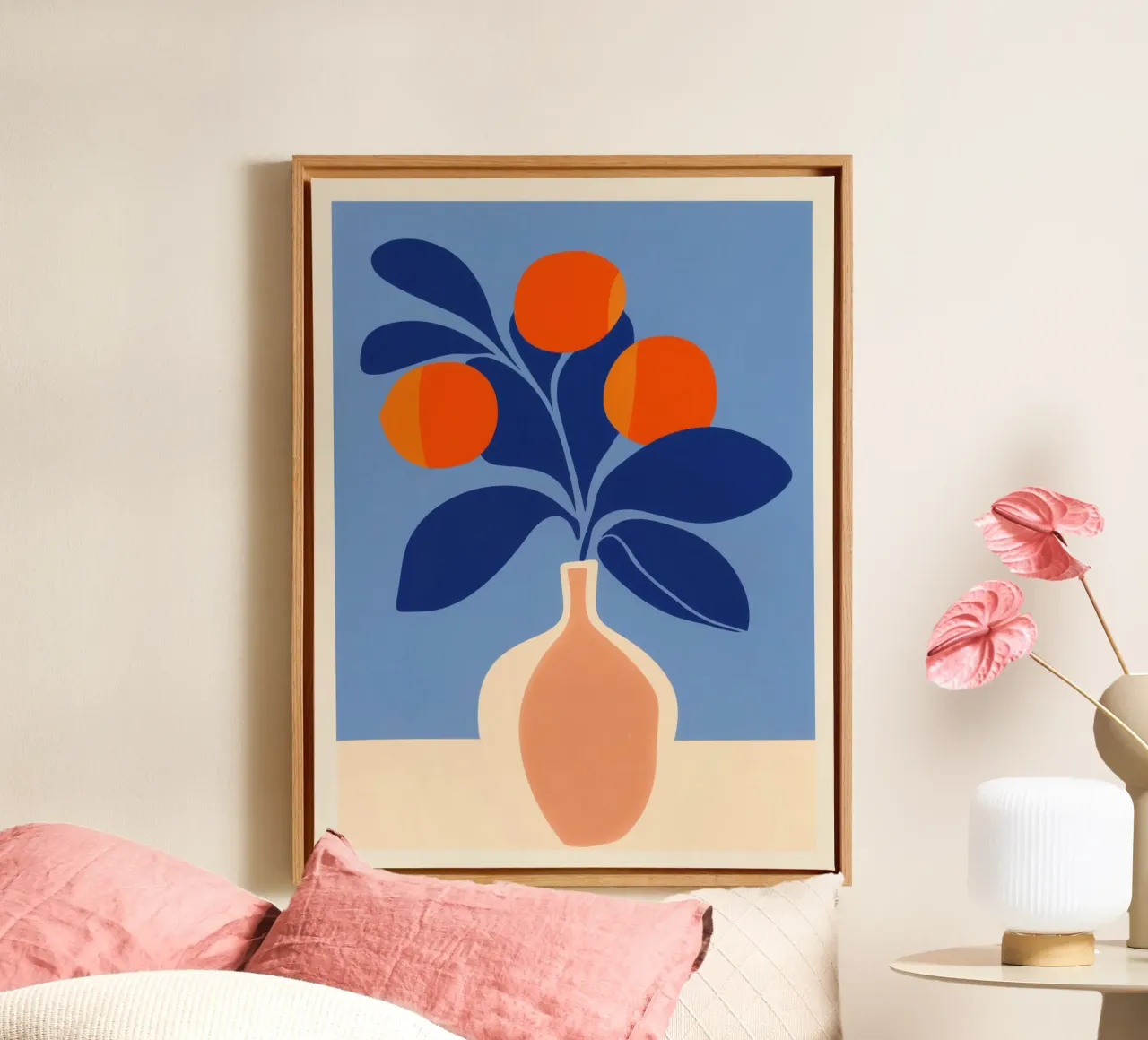 Still life with three suns | Homage to Henri Matisse canvas by Autofocus