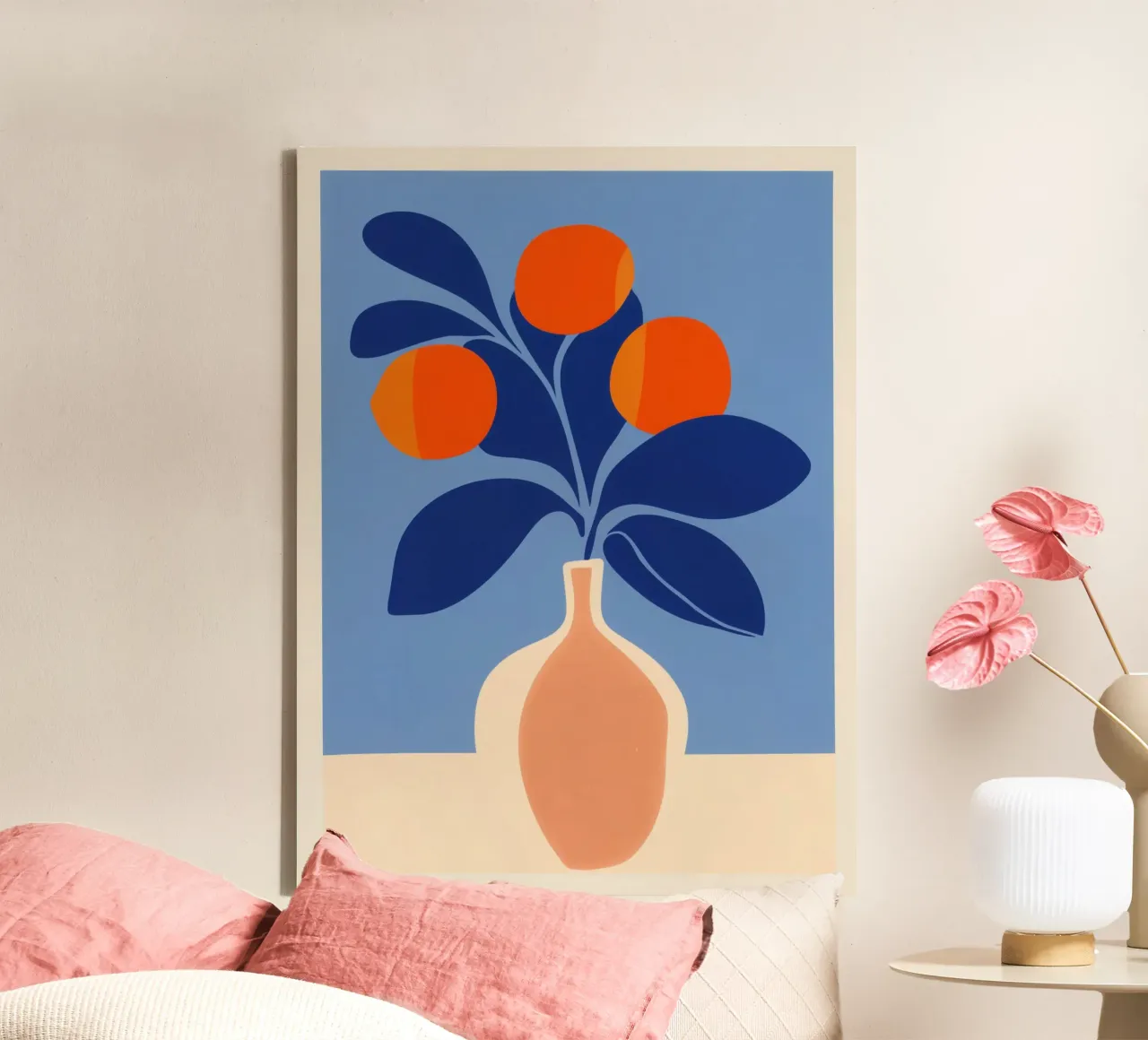 Still life with three suns | Homage to Henri Matisse canvas by Autofocus
