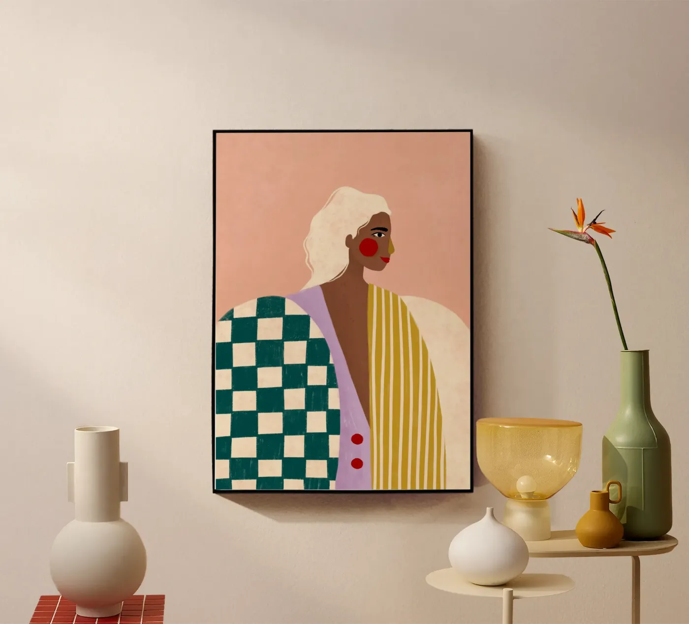 Funky Blouse Acryl-Glas von Bea Mueller