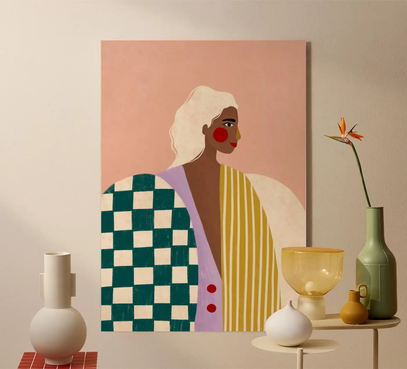 Funky Blouse Acryl-Glas von Bea Mueller