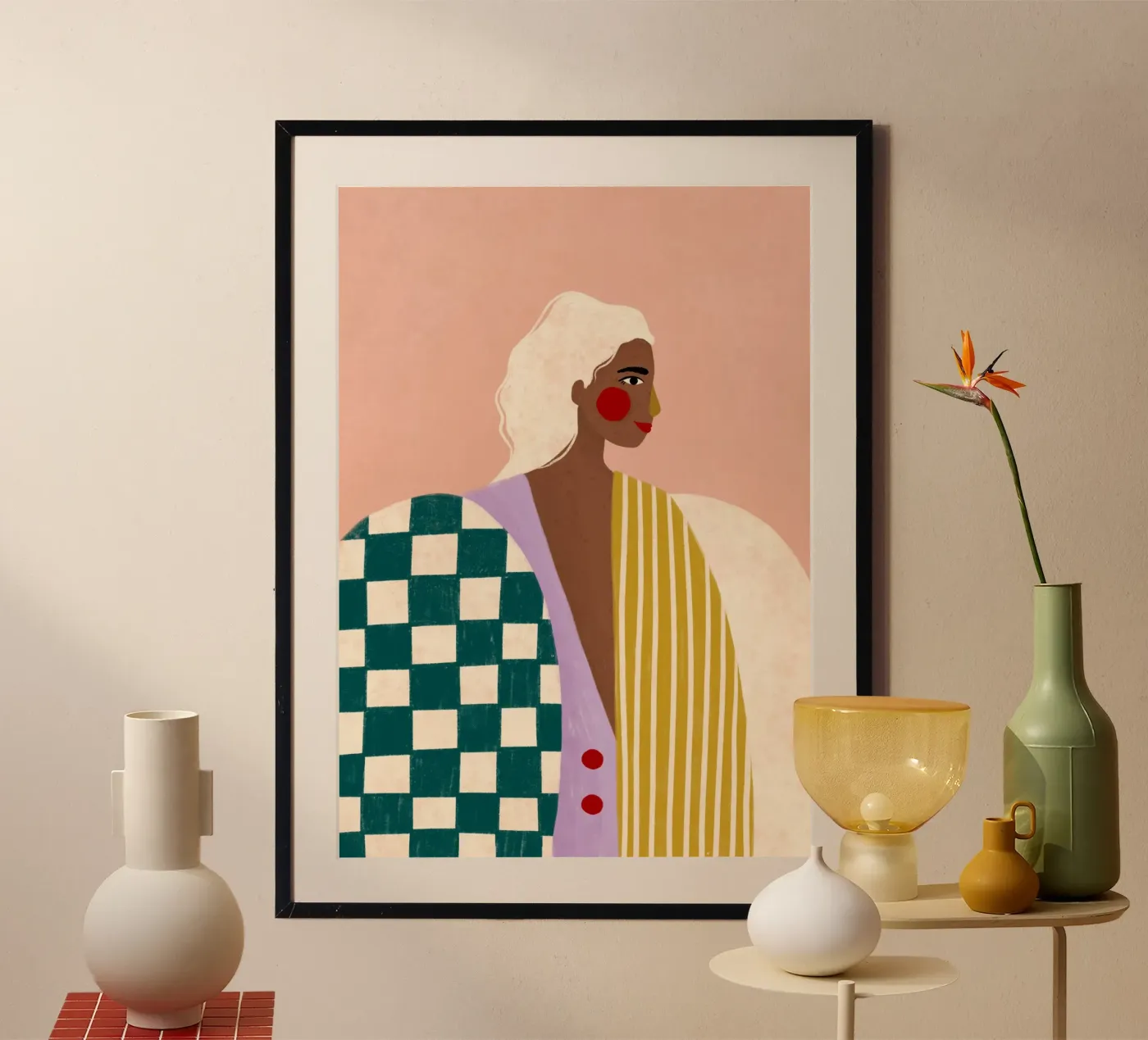 Funky Blouse poster van Bea Mueller