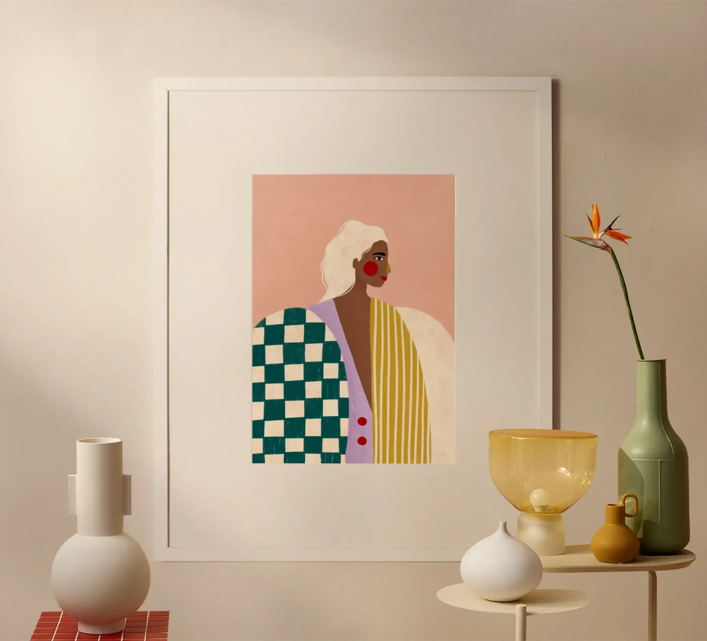Funky Blouse poster van Bea Mueller