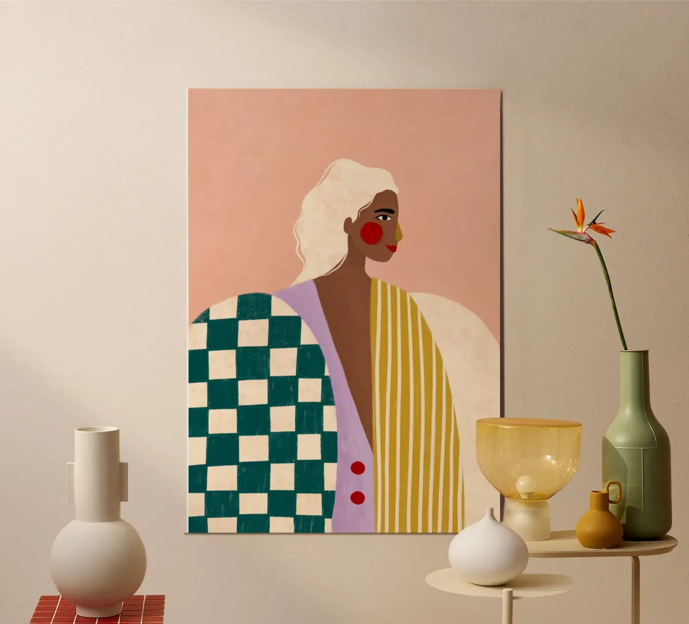 Funky Blouse poster van Bea Mueller