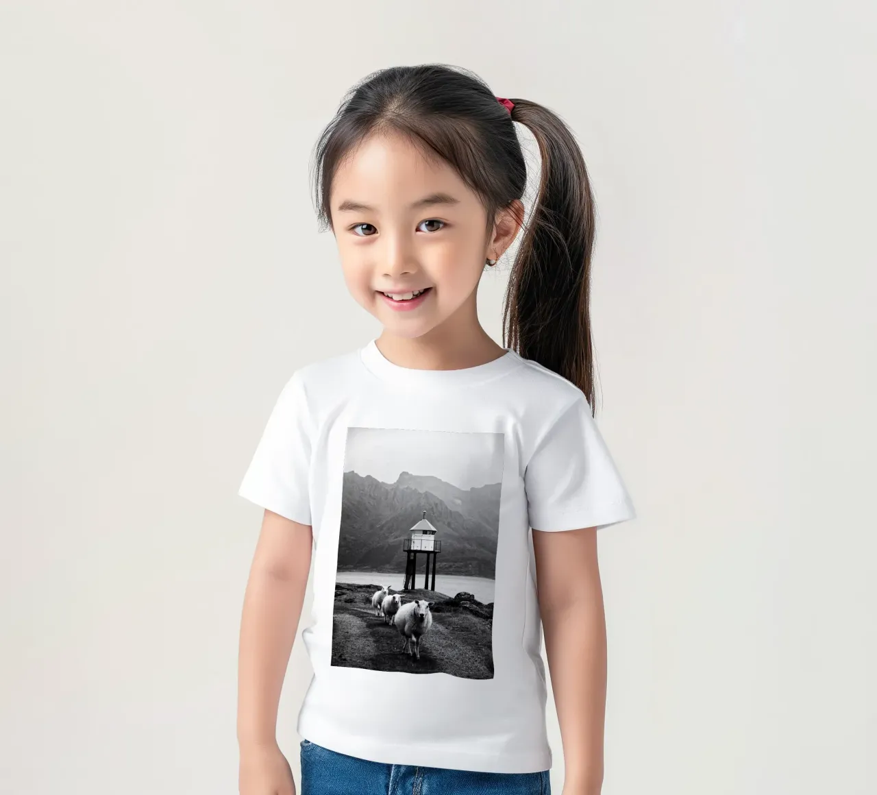 Three sheep on the Lofoten Islands t-shirt enfant de Fjöllart